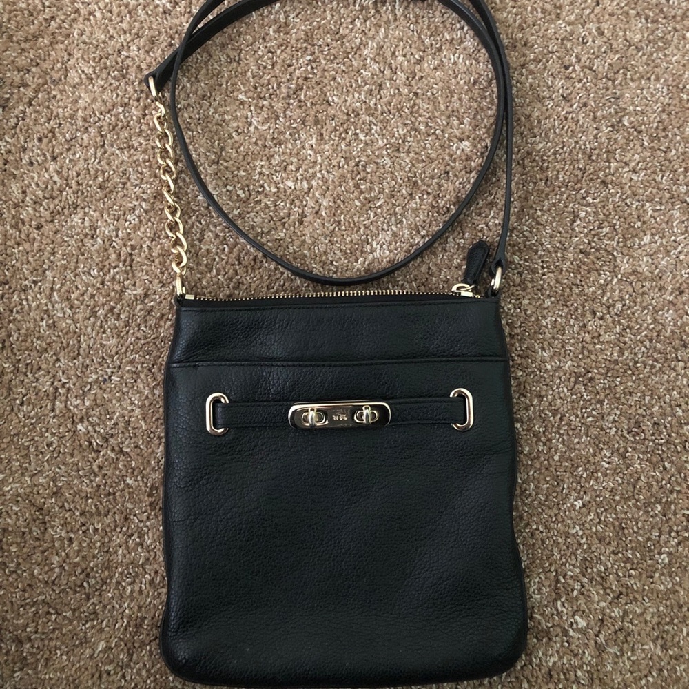 Black Coach cross body bag